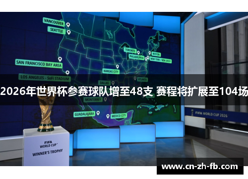 2026年世界杯参赛球队增至48支 赛程将扩展至104场 2026年世界杯参赛球队增至48支 赛程将扩展至104场